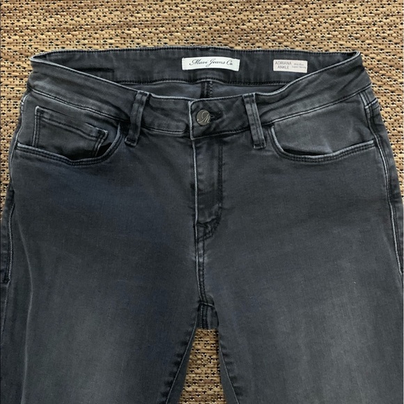 Mavi Adriana Ankle Mid-rise Skinny Jeans Smoke Wash - Picture 7 of 10